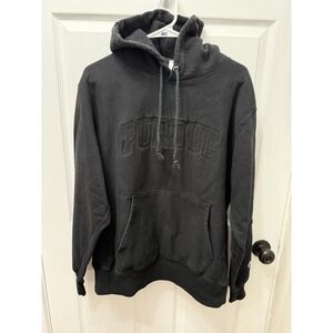 Champion Purdue University Boilermakers Reverse‎ Weave Blackout Hoodie Large